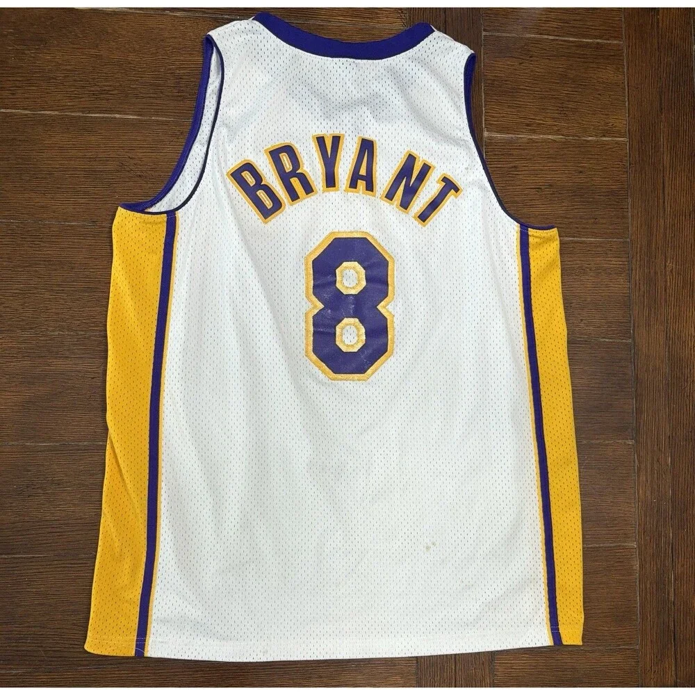 Vintage Nike Los Angeles Lakers Kobe Bryant #8 Swingman NBA Jersey Men’s Size XL